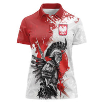 Polish Winged Hussar Women Polo Shirt Grunge Style