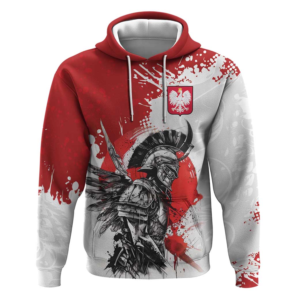 Polish Winged Hussar Zip Hoodie Grunge Style
