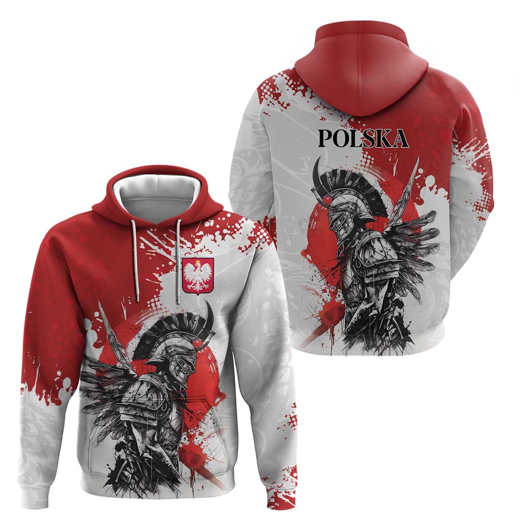 Polish Winged Hussar Zip Hoodie Grunge Style