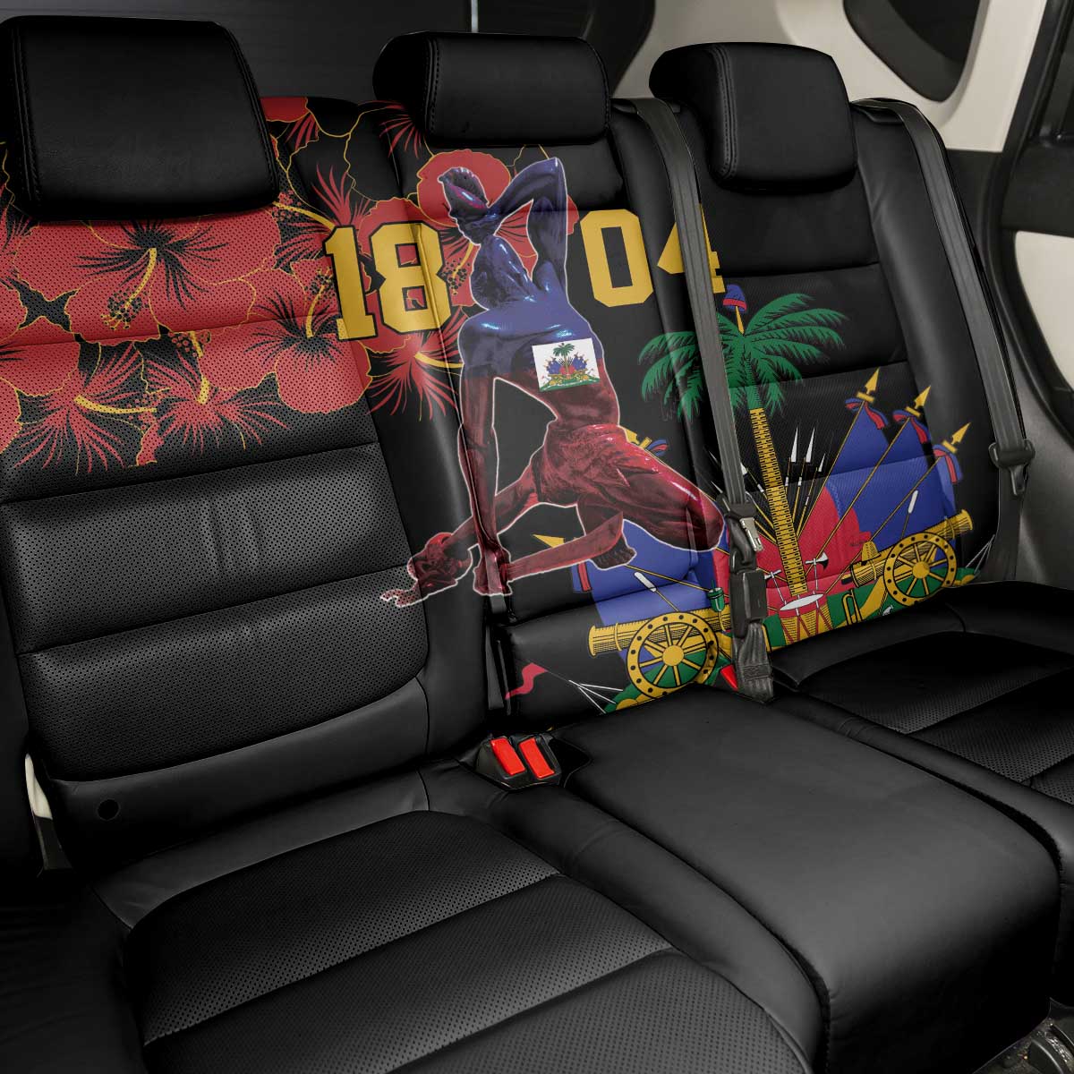 Haiti Negre Marron Back Car Seat Cover Libete Egalite Fratenite