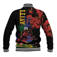 Haiti Negre Marron Baseball Jacket Libete Egalite Fratenite
