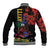 Haiti Negre Marron Baseball Jacket Libete Egalite Fratenite