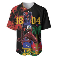 Haiti Negre Marron Baseball Jersey Libete Egalite Fratenite