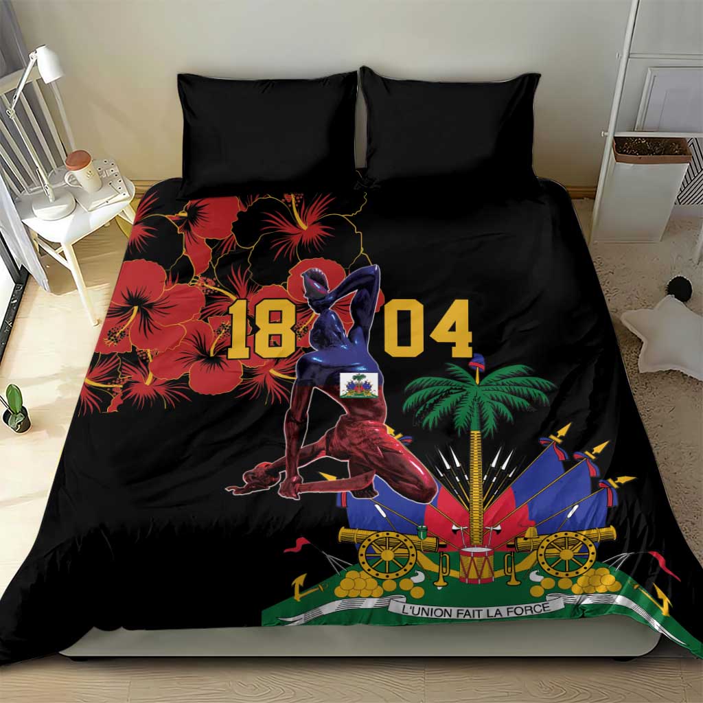 Haiti Negre Marron Bedding Set Libete Egalite Fratenite