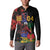 Haiti Negre Marron Button Sweatshirt Libete Egalite Fratenite