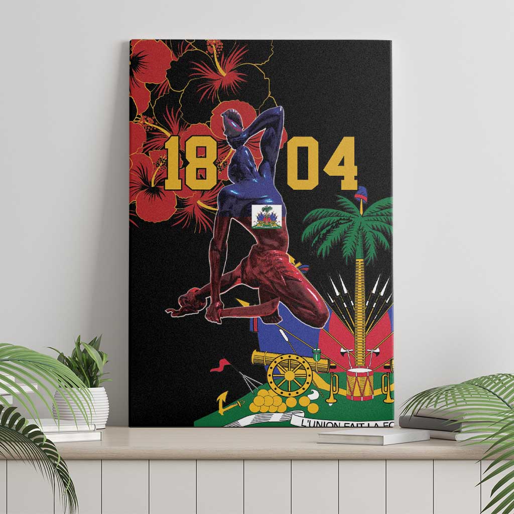 Haiti Negre Marron Canvas Wall Art Libete Egalite Fratenite