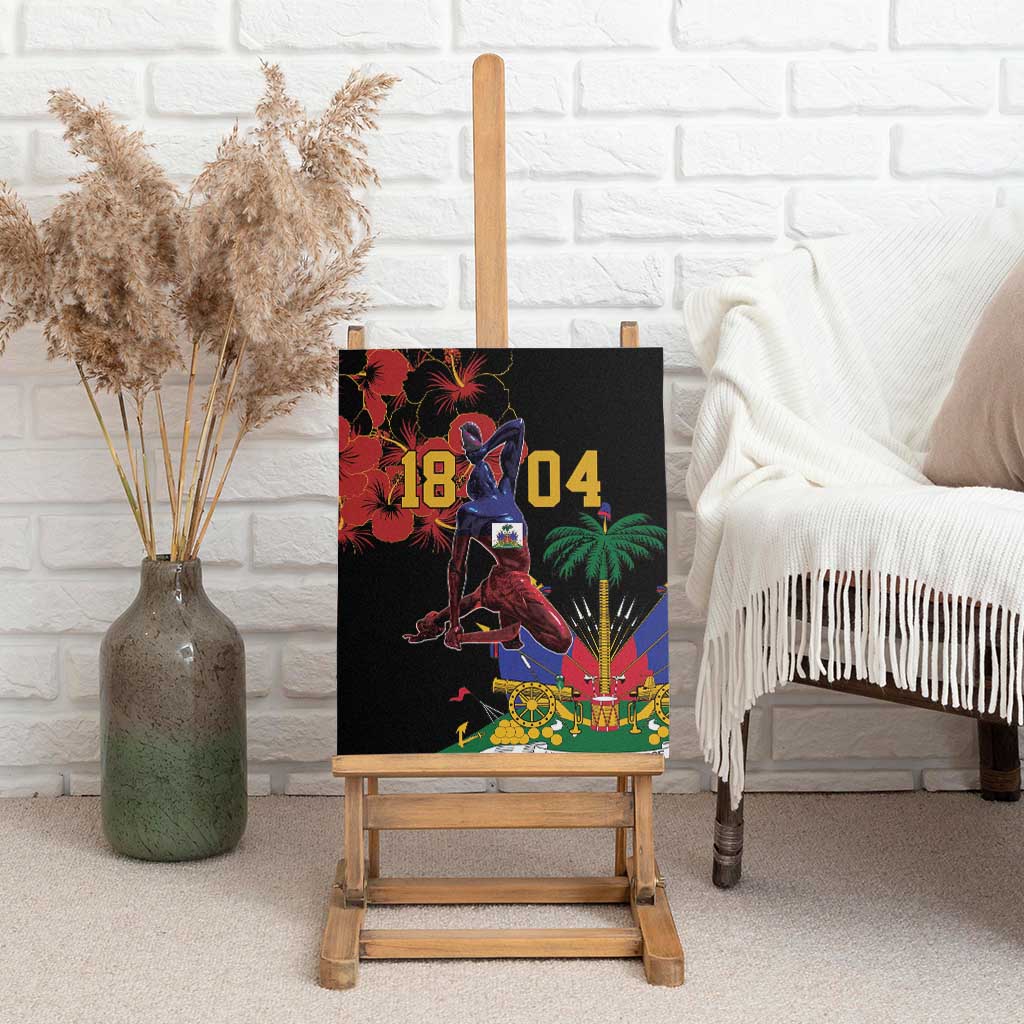 Haiti Negre Marron Canvas Wall Art Libete Egalite Fratenite