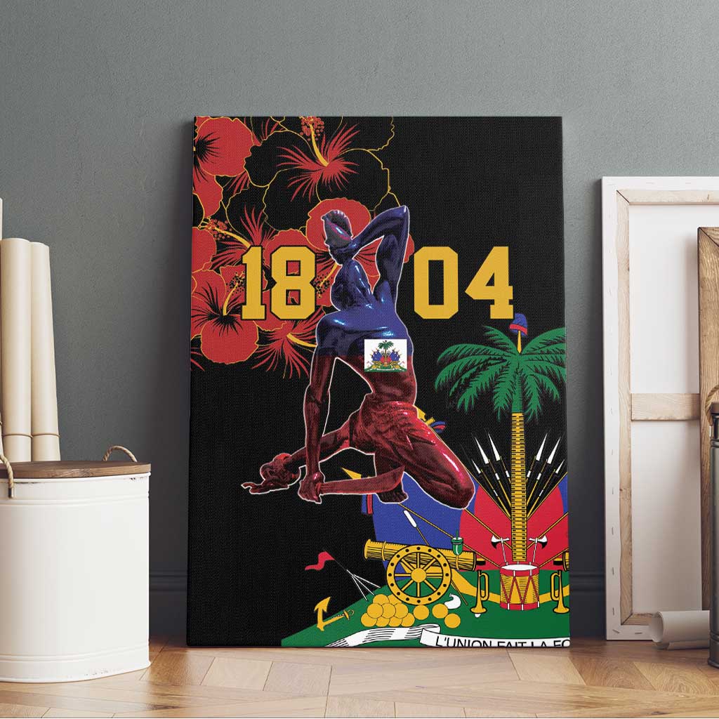 Haiti Negre Marron Canvas Wall Art Libete Egalite Fratenite