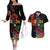 Haiti Negre Marron Couples Matching Off The Shoulder Long Sleeve Dress and Hawaiian Shirt Libete Egalite Fratenite