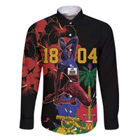 Haiti Negre Marron Family Matching Long Sleeve Bodycon Dress and Hawaiian Shirt Libete Egalite Fratenite