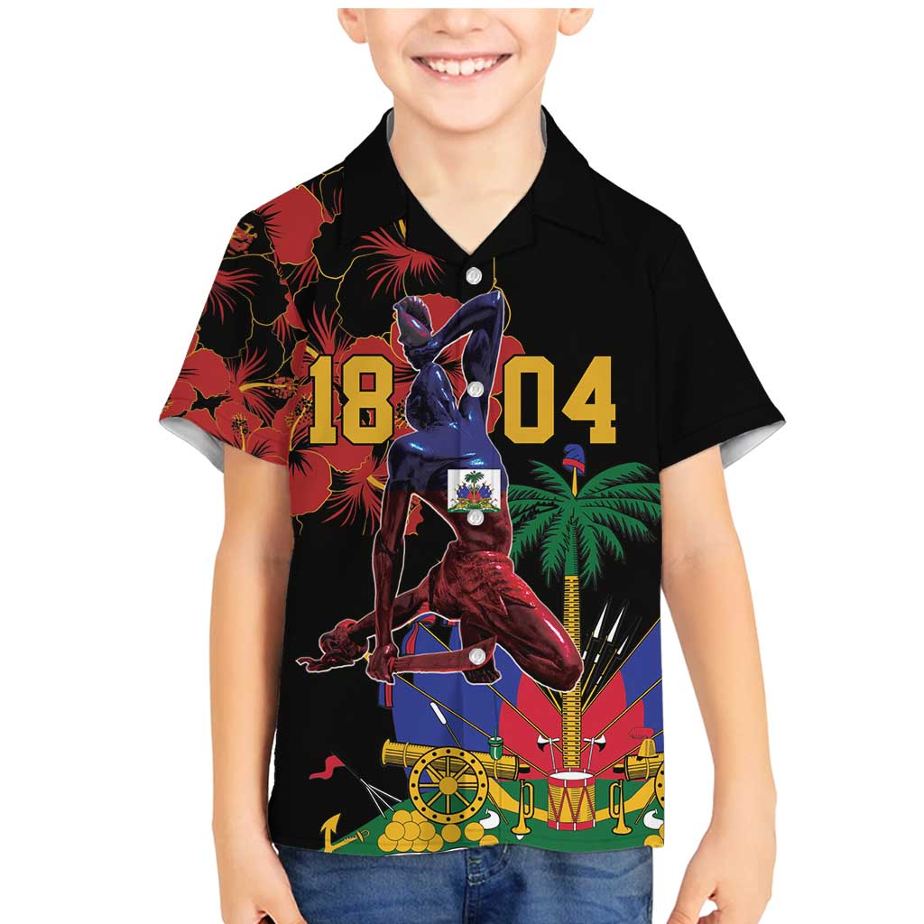 Haiti Negre Marron Family Matching Mermaid Dress and Hawaiian Shirt Libete Egalite Fratenite