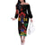 Haiti Negre Marron Family Matching Off The Shoulder Long Sleeve Dress and Hawaiian Shirt Libete Egalite Fratenite