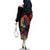 Haiti Negre Marron Family Matching Off The Shoulder Long Sleeve Dress and Hawaiian Shirt Libete Egalite Fratenite