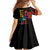 Haiti Negre Marron Family Matching Off Shoulder Short Dress and Hawaiian Shirt Libete Egalite Fratenite