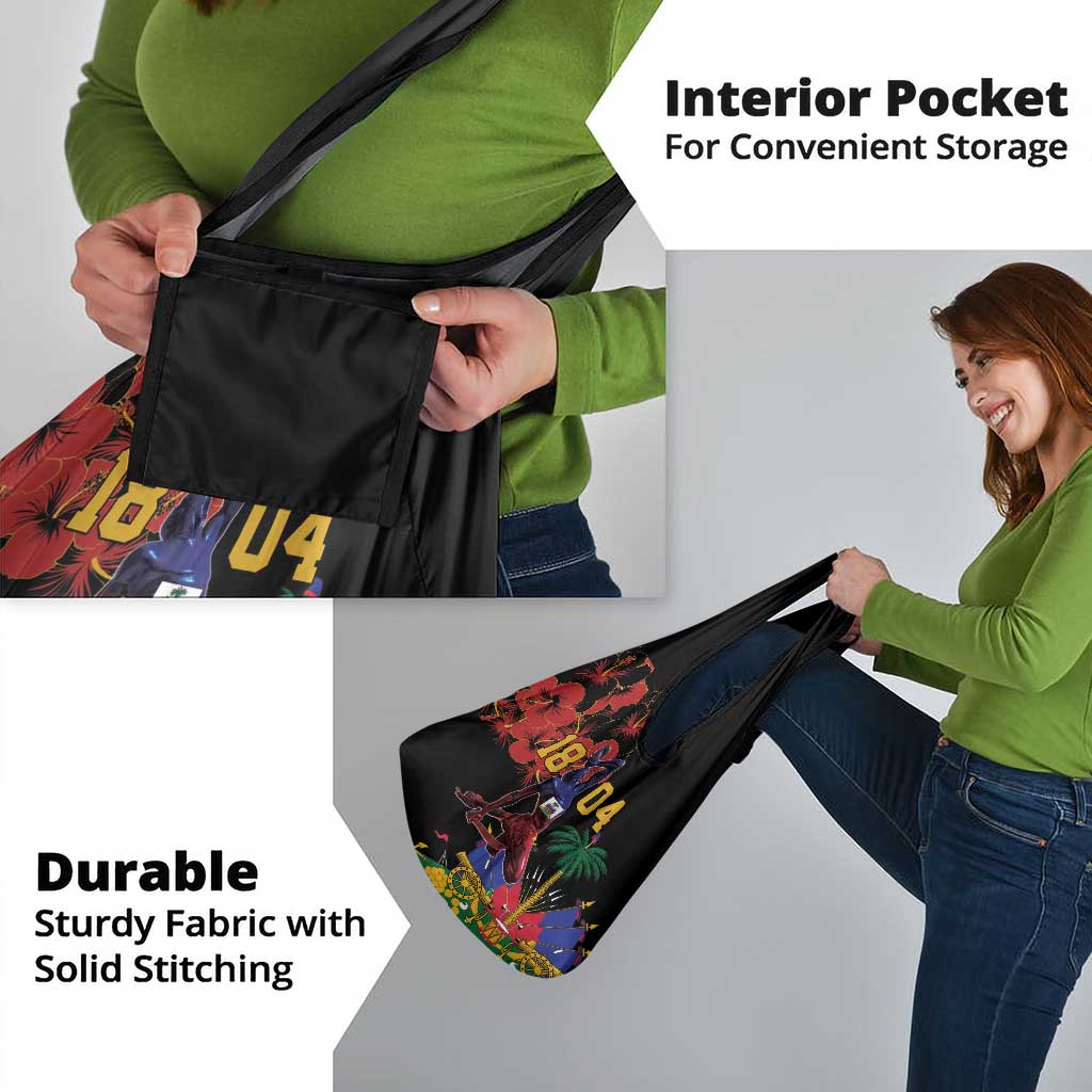 Haiti Negre Marron Grocery Bag Libete Egalite Fratenite