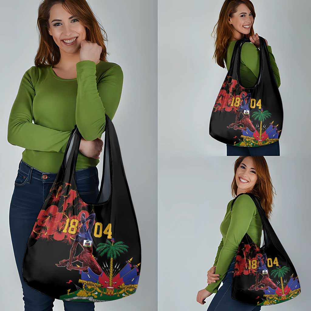 Haiti Negre Marron Grocery Bag Libete Egalite Fratenite