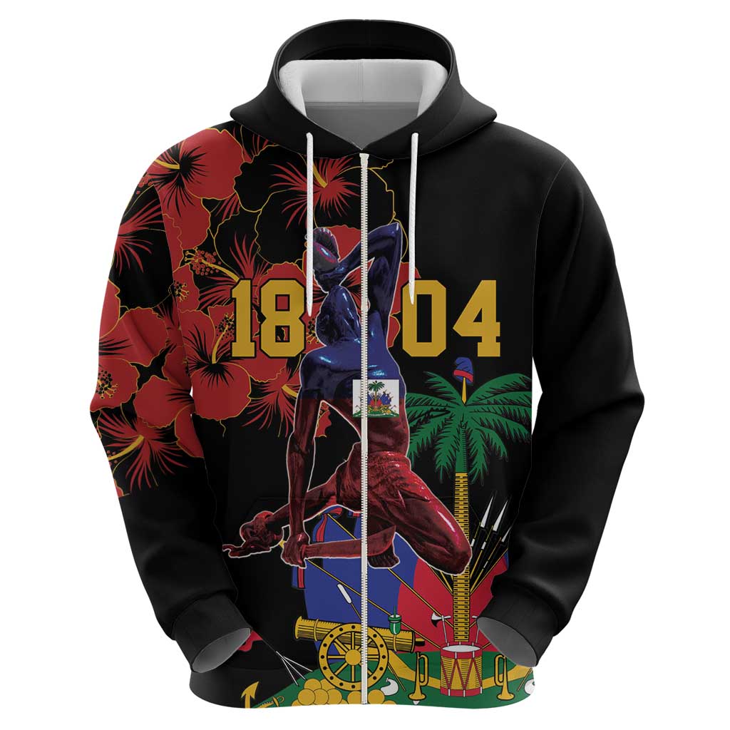 Haiti Negre Marron Hoodie Libete Egalite Fratenite