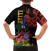 Haiti Negre Marron Kid Hawaiian Shirt Libete Egalite Fratenite