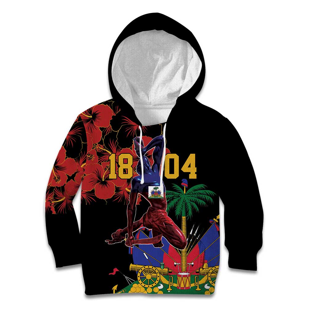 Haiti Negre Marron Kid Hoodie Libete Egalite Fratenite