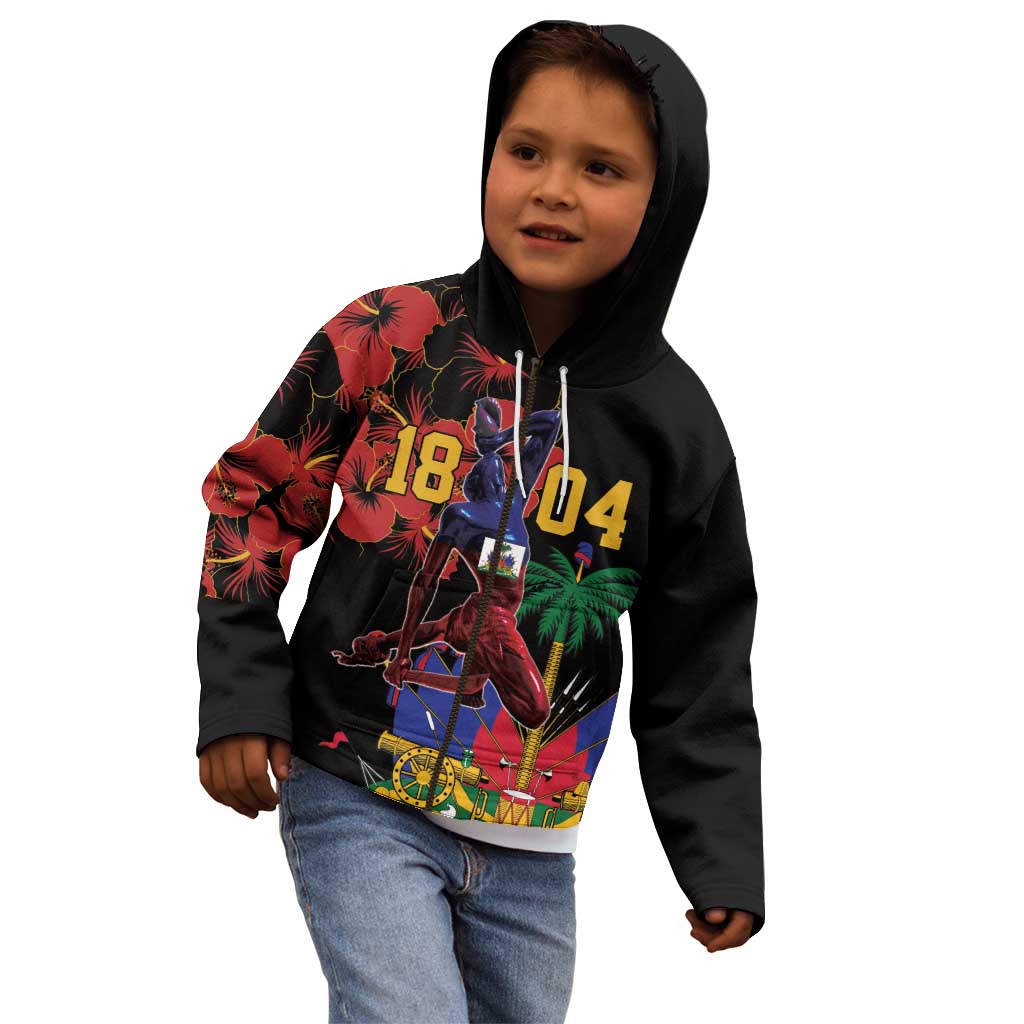 Haiti Negre Marron Kid Hoodie Libete Egalite Fratenite