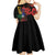 Haiti Negre Marron Kid Short Sleeve Dress Libete Egalite Fratenite