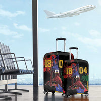 Haiti Negre Marron Luggage Cover Libete Egalite Fratenite