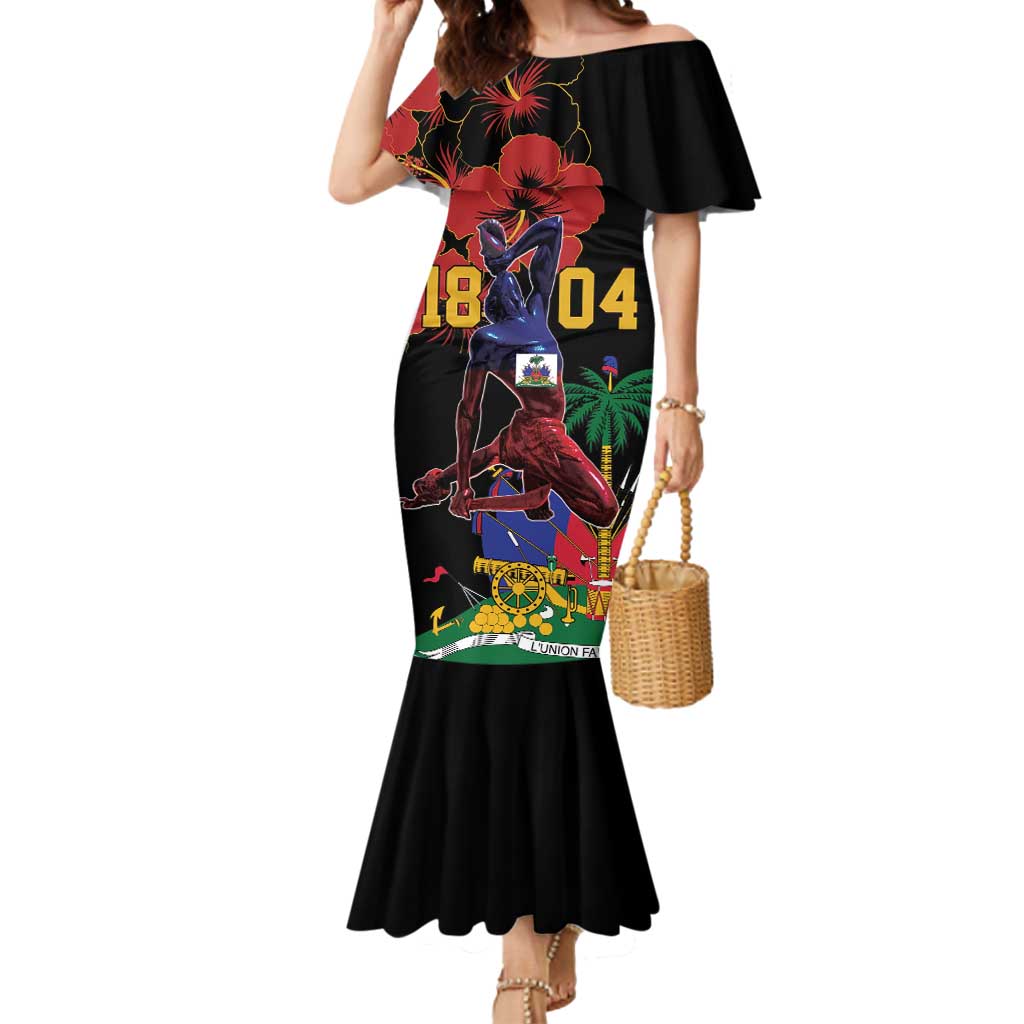 Haiti Negre Marron Mermaid Dress Libete Egalite Fratenite