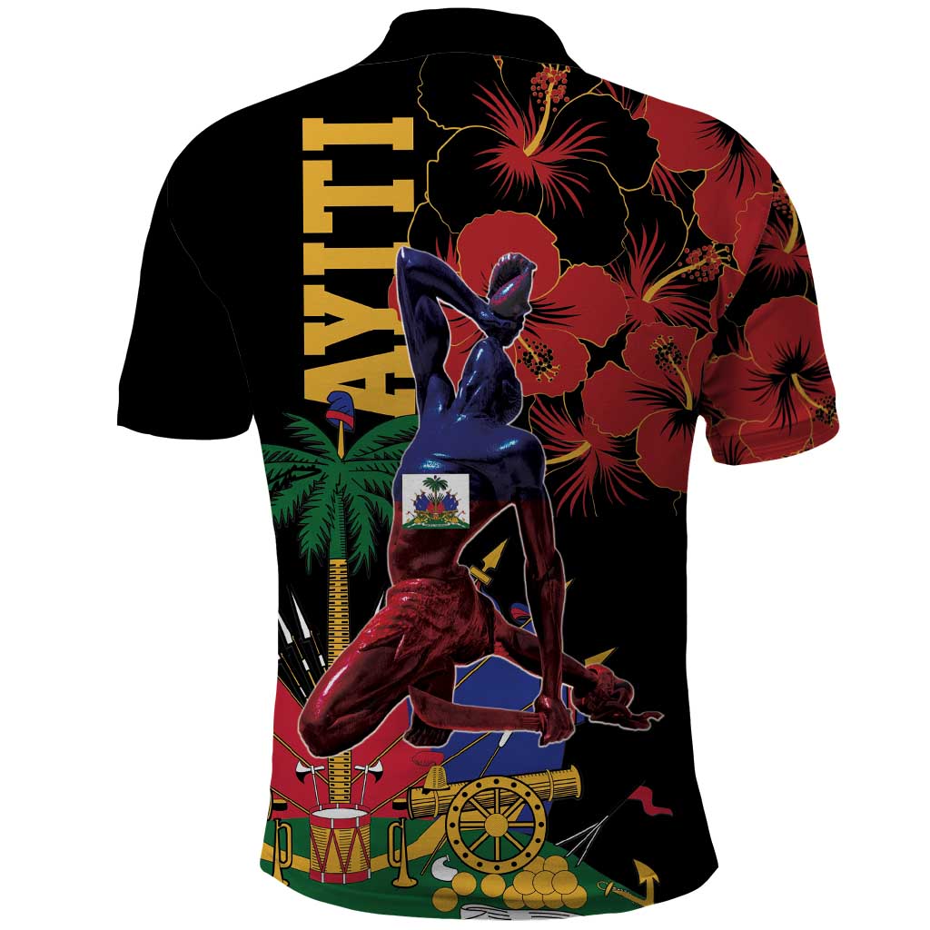 Haiti Negre Marron Polo Shirt Libete Egalite Fratenite