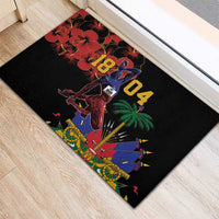 Haiti Negre Marron Rubber Doormat Libete Egalite Fratenite
