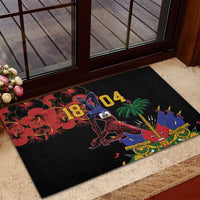 Haiti Negre Marron Rubber Doormat Libete Egalite Fratenite
