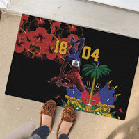 Haiti Negre Marron Rubber Doormat Libete Egalite Fratenite