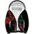 Haiti Negre Marron Sherpa Hoodie Libete Egalite Fratenite