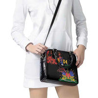 Haiti Negre Marron Shoulder Handbag Libete Egalite Fratenite