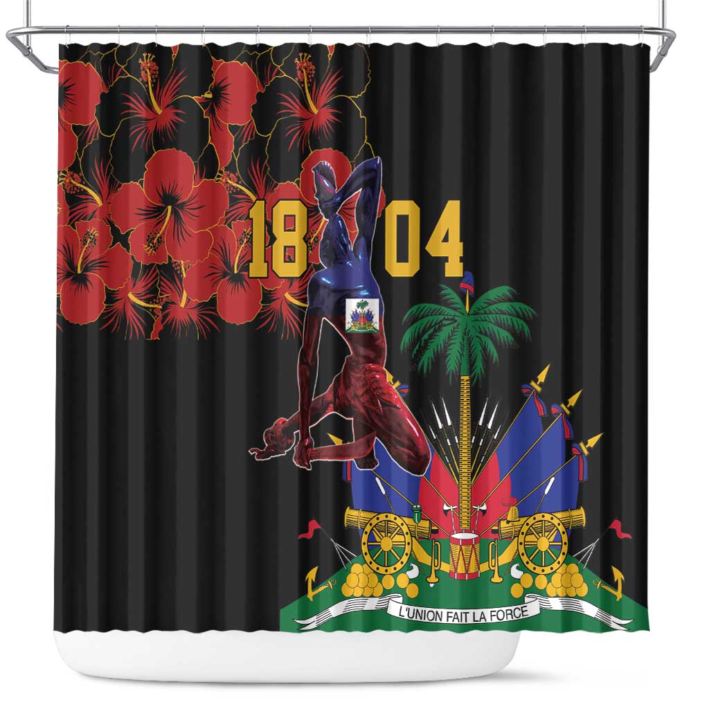Haiti Negre Marron Shower Curtain Libete Egalite Fratenite