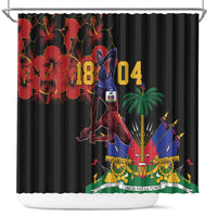 Haiti Negre Marron Shower Curtain Libete Egalite Fratenite