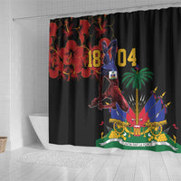 Haiti Negre Marron Shower Curtain Libete Egalite Fratenite
