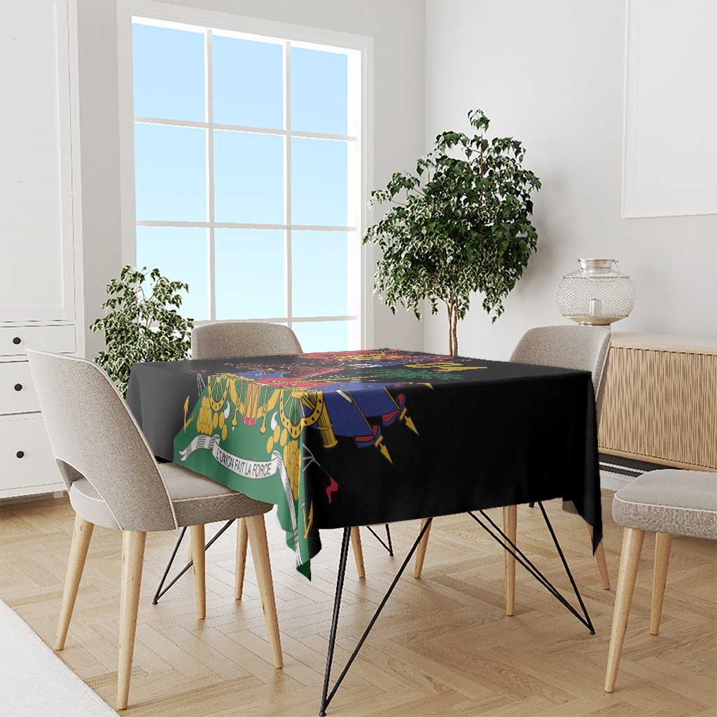 Haiti Negre Marron Tablecloth Libete Egalite Fratenite