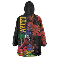 Haiti Negre Marron Wearable Blanket Hoodie Libete Egalite Fratenite