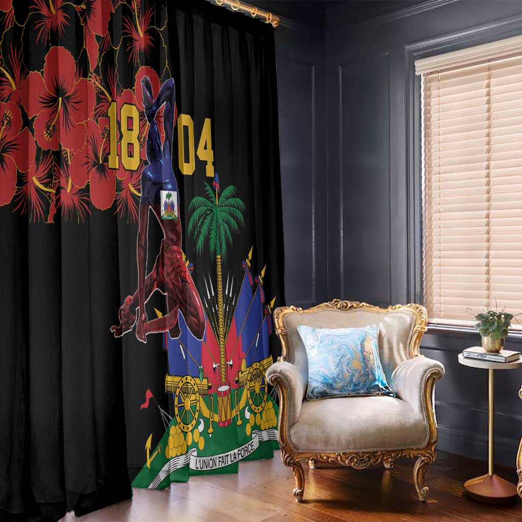 Haiti Negre Marron Window Curtain Libete Egalite Fratenite