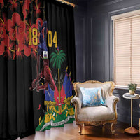 Haiti Negre Marron Window Curtain Libete Egalite Fratenite