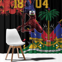 Haiti Negre Marron Window Curtain Libete Egalite Fratenite