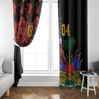 Haiti Negre Marron Window Curtain Libete Egalite Fratenite