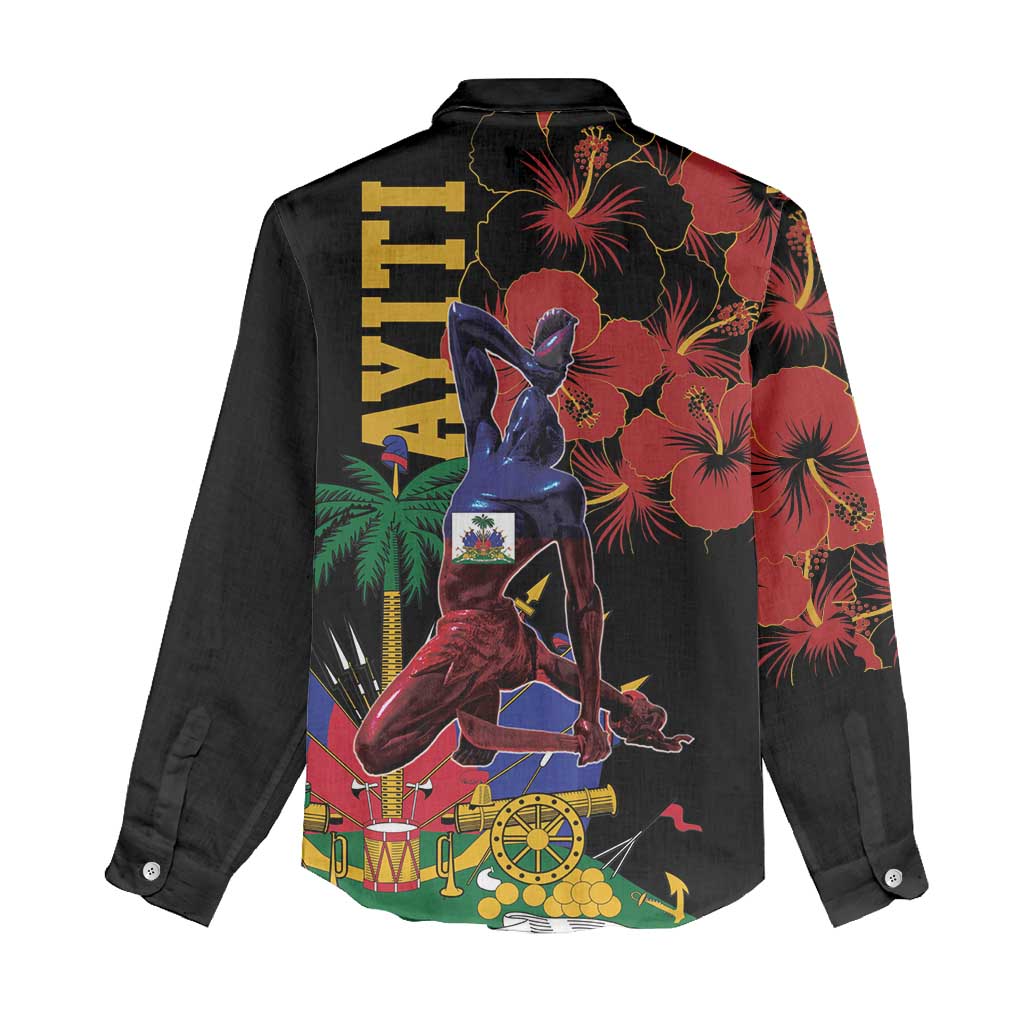 Haiti Negre Marron Women Casual Shirt Libete Egalite Fratenite