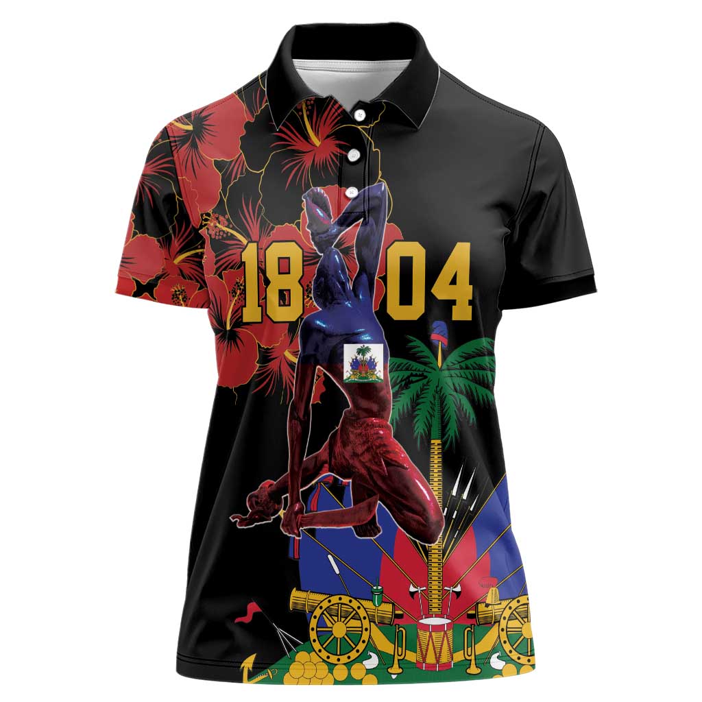 Haiti Negre Marron Women Polo Shirt Libete Egalite Fratenite