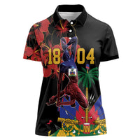 Haiti Negre Marron Women Polo Shirt Libete Egalite Fratenite