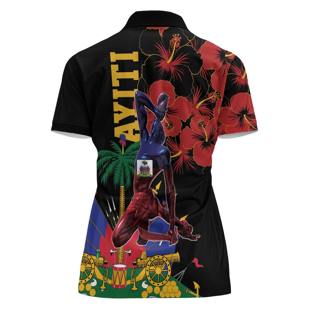 Haiti Negre Marron Women Polo Shirt Libete Egalite Fratenite