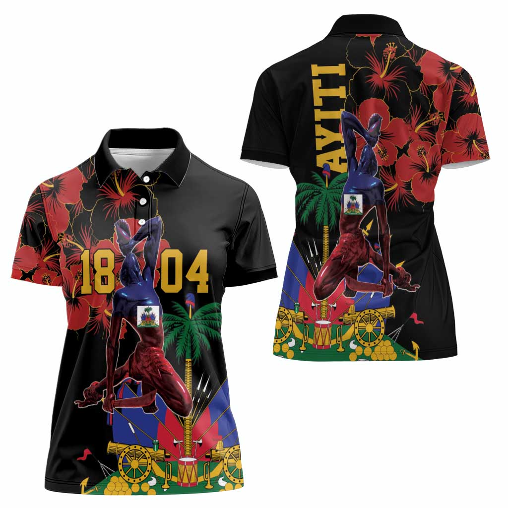 Haiti Negre Marron Women Polo Shirt Libete Egalite Fratenite