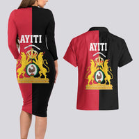 First Empire of Haiti 1804 –1806 Couples Matching Long Sleeve Bodycon Dress and Hawaiian Shirt Liberte ou la Mort!