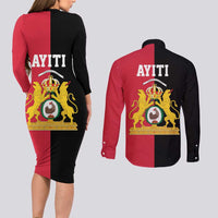 First Empire of Haiti 1804 –1806 Couples Matching Long Sleeve Bodycon Dress and Long Sleeve Button Shirt Liberte ou la Mort!