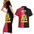 First Empire of Haiti 1804 –1806 Couples Matching Short Sleeve Bodycon Dress and Hawaiian Shirt Liberte ou la Mort!